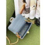 Chanel Women CC Only 1 Bag Set Of 4 Minis Bags Blue Lambskin Sequins Glass Pearls - immagine 10