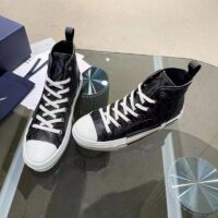 Dior Unisex B23 High Top Sneaker Black CD Diamond Canvas (9)