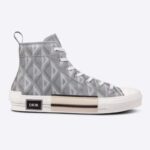 Dior Unisex B23 High Top Sneaker Grigio CD Diamond Canvas