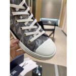 Dior Unisex B23 High Top Sneaker Gray CD Diamond Canvas - immagine 10