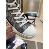 Dior Unisex B23 High Top Sneaker Gray CD Diamond Canvas (13)