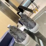 Dior Unisex B23 High Top Sneaker Gray CD Diamond Canvas - immagine 7