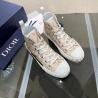 Dior Unisex B23 High Top Sneaker Natural CD Diamond Canvas (3)