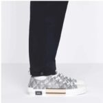 Dior Unisex B23 Low Top Sneaker Gray CD Diamond Canvas - immagine 11