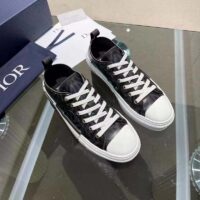 Dior Unisex B23 Low Top Sneaker Black CD Diamond Canvas (7)