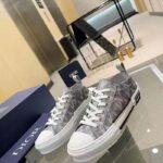 Dior Unisex B23 Low Top Sneaker Gray CD Diamond Canvas - immagine 4