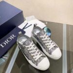 Dior Unisex B23 Low Top Sneaker Gray CD Diamond Canvas - immagine 3