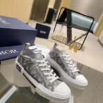 Dior Unisex B23 Low Top Sneaker Gray CD Diamond Canvas - immagine 2