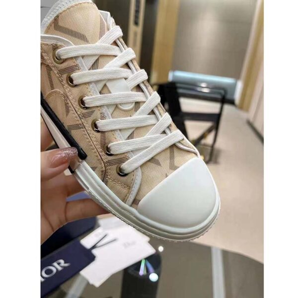 Dior Unisex B23 Low Top Sneaker Natural CD Diamond Canvas (9)