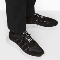 Dior Unisex CD B25 Sneaker Black Neoprene Technical Mesh Low-Top Lace-Up (5)