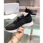 Dior Unisex CD B25 Sneaker Black Neoprene Technical Mesh Low-Top Lace-Up - Imagen 6