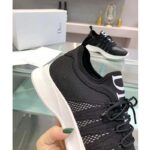 Dior Unisex CD B25 Sneaker Black Neoprene Technical Mesh Low-Top Lace-Up - Imagen 7