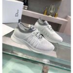 Dior Unisex CD B25 Sneaker Gray Neoprene White Technical Mesh Low-Top Lace-Up - Imagen 2