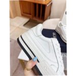 Dior Unisex CD D-Freeway Sneaker Vibe White Calfskin Leather Two Tone Rubber Sole Star - Image 10