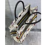 Dior Unisex CD Large Book Tote Latte Multicolor Dior Pixel Zodiac Embroidery - Image 4