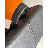 Dior Unisex CD Motion Backpack Beige Black Oblique Jacquard Black Grained Calfskin (11)