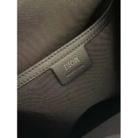 Dior Unisex CD Motion Backpack Beige Black Oblique Jacquard Black Grained Calfskin (11)