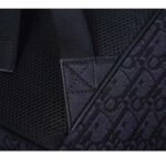 Dior Unisex CD Motion Backpack Black Oblique Jacquard Black Grained Calfskin - Imagen 14