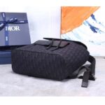 Dior Unisex CD Motion Backpack Black Oblique Jacquard Black Grained Calfskin - Imagen 5