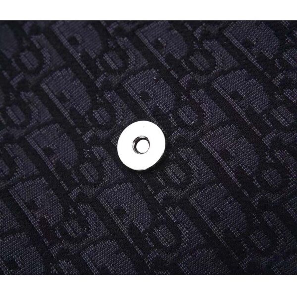Dior Unisex CD Motion Backpack Black Oblique Jacquard Black Grained Calfskin (16)