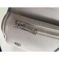 Dior Unisex CD Saddle Bag Dior Gray Grained Calfskin ‘Christian Dior 1947’ Signature (2)