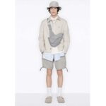 Dior Unisex CD Saddle Bag Dior Gray Grained Calfskin 'Christian Dior 1947' Signature - immagine 17