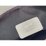 Dior Unisex CD Saddle Bag Dior Gray Grained Calfskin 'Christian Dior 1947' Signature - immagine 16