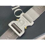 Dior Unisex CD Saddle Bag Dior Gray Grained Calfskin 'Christian Dior 1947' Signature - immagine 14