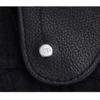 Dior Unisex CD Saddle Pouch Black Dior Oblique Jacquard (2)