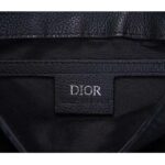 Dior Unisex CD Saddle Pouch Black Dior Oblique Jacquard – Image 9