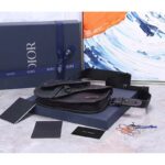 Dior Unisex CD Saddle Pouch Black Grained Calfskin Leather - Bild 5