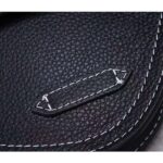 Dior Unisex CD Saddle Pouch Black Grained Calfskin Leather - Bild 8