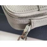 Dior Unisex CD Safari Messenger Bag Gray Grained Calfskin 'Christian Dior 1947' Signature - Image 14