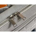 Dior Unisex CD Safari Messenger Bag Gray Grained Calfskin 'Christian Dior 1947' Signature - Image 13