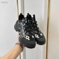 Dior Unisex CD Shoes D-Connect Sneaker Black Technical Fabric Union Print (5)