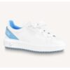 Dior Unisex CD Shoes Time Out Sneaker Light Blue Calf Leather Rubber Outsole