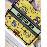Dior Unisex CD Small Book Tote Yellow Multicolor Dior Pixel Zodiac Embroidery - Image 5