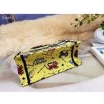 Dior Unisex CD Small Book Tote Yellow Multicolor Dior Pixel Zodiac Embroidery - Image 4