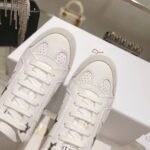 Dior Unisex Dior Star Sneaker White Calfskin Suede 'CD' Signature Black Star – Bild 8