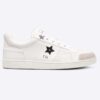 Dior Unisex Dior Star Sneaker White Calfskin Suede 'CD' Signature Black Star