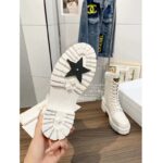 Dior Women CD D-Leader Ankle Boot White Quilted Cannage Calfskin - Bild 9