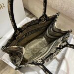 Dior Women CD Large Lady D-Lite Bag Brown Toile De Jouy Embroidery - Bild 6