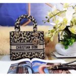 Dior Women CD Medium Lady D-Lite Bag Beige Multicolor Mizza Embroidery - Image 2