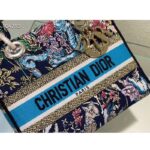 Dior Women CD Medium Lady D-Lite Bag Blue Multicolor D-Constellation Embroidery – Image 8