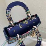 Dior Women CD Medium Lady D-Lite Bag Blue Multicolor D-Constellation Embroidery – Image 7