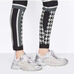 Dior Women CD Shoes Dior Vibe Sneaker White Mesh Silver Tone Technical Fabric – Bild 13