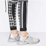 Dior Women CD Shoes Dior Vibe Sneaker White Mesh Silver Tone Technical Fabric – Bild 12