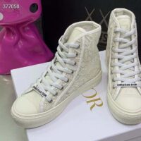 Dior Women CD Shoes Walk’n’Dior Sneaker White Macramé Embroidered Cotton (8)