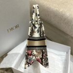 Dior Women CD Small Book Tote Latte Multicolor Dior Jardin D'Hiver Embroidery - Image 6