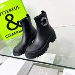 Dior Women CD Symbol Ankle Boot Black Supple Calfskin 15 Cm High - Image 3